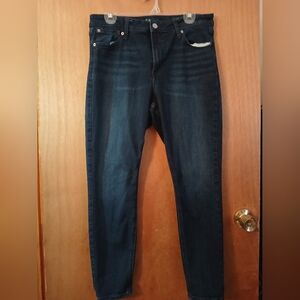 GAP Women's Skinny Jeans - Dark Blue, Size 14